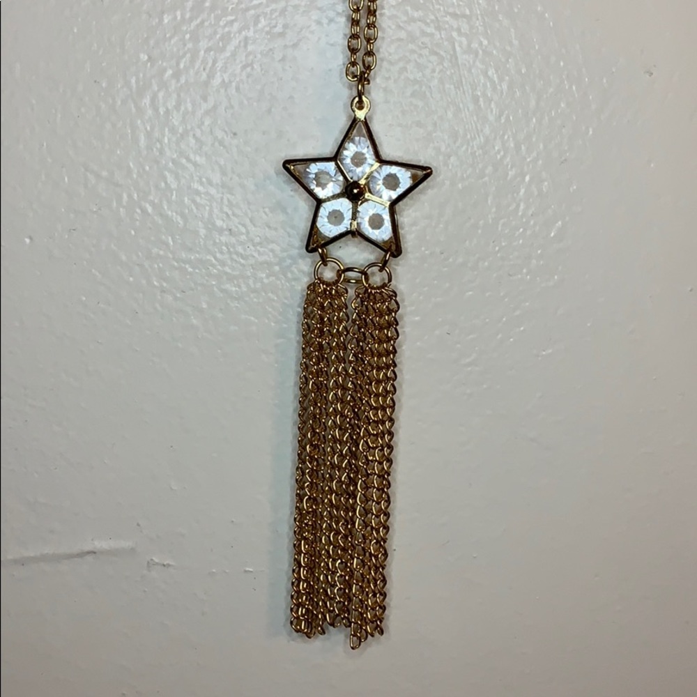Gold necklace with star pendant